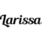 Preview: Larissa - Schriftzug aus Birke-Sperrholz