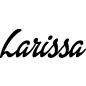 Preview: Larissa - Schriftzug aus Birke-Sperrholz