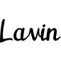 Preview: Lavin - Schriftzug aus Birke-Sperrholz
