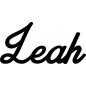 Preview: Leah - Schriftzug aus Birke-Sperrholz