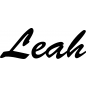 Preview: Leah - Schriftzug aus Birke-Sperrholz