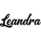 Preview: Leandra - Schriftzug aus Birke-Sperrholz