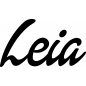 Preview: Leia - Schriftzug aus Birke-Sperrholz