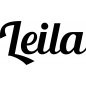 Preview: Leila - Schriftzug aus Birke-Sperrholz