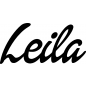 Preview: Leila - Schriftzug aus Birke-Sperrholz
