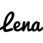 Preview: Lena - Schriftzug aus Birke-Sperrholz