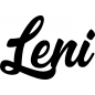 Preview: Leni - Schriftzug aus Birke-Sperrholz