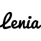 Preview: Lenia - Schriftzug aus Birke-Sperrholz
