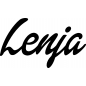 Preview: Lenja - Schriftzug aus Birke-Sperrholz