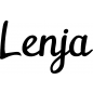 Preview: Lenja - Schriftzug aus Birke-Sperrholz