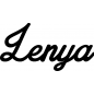 Preview: Lenya - Schriftzug aus Birke-Sperrholz