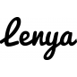 Preview: Lenya - Schriftzug aus Birke-Sperrholz