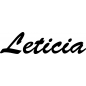 Preview: Leticia - Schriftzug aus Birke-Sperrholz