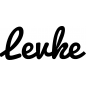 Preview: Levke - Schriftzug aus Birke-Sperrholz