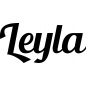 Preview: Leyla - Schriftzug aus Birke-Sperrholz