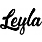 Preview: Leyla - Schriftzug aus Birke-Sperrholz