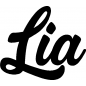 Preview: Lia - Schriftzug aus Birke-Sperrholz