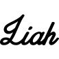 Preview: Liah - Schriftzug aus Birke-Sperrholz