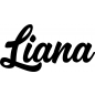 Preview: Liana - Schriftzug aus Birke-Sperrholz