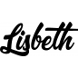 Preview: Lisbeth - Schriftzug aus Birke-Sperrholz