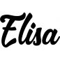 Preview: Elisa - Schriftzug aus Buchenholz
