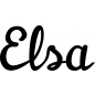Preview: Elsa - Schriftzug aus Buchenholz