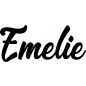 Preview: Emelie - Schriftzug aus Buchenholz