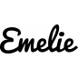 Preview: Emelie - Schriftzug aus Buchenholz