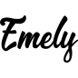 Preview: Emely - Schriftzug aus Buchenholz