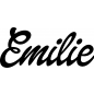 Preview: Emilie - Schriftzug aus Buchenholz