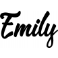 Preview: Emily - Schriftzug aus Buchenholz