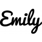 Mobile Preview: Emily - Schriftzug aus Buchenholz