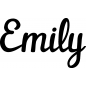 Mobile Preview: Emily - Schriftzug aus Buchenholz