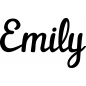 Preview: Emily - Schriftzug aus Buchenholz