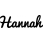 Preview: Hannah - Schriftzug aus Buchenholz