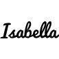 Preview: Isabella - Schriftzug aus Buchenholz
