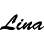 Preview: Lina - Schriftzug aus Buchenholz
