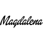 Preview: Magdalena - Schriftzug aus Buchenholz