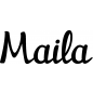 Preview: Maila - Schriftzug aus Buchenholz