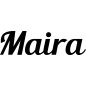 Preview: Maira - Schriftzug aus Buchenholz