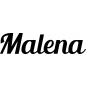 Preview: Malena - Schriftzug aus Buchenholz