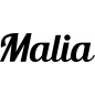 Preview: Malia - Schriftzug aus Buchenholz