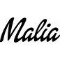 Preview: Malia - Schriftzug aus Buchenholz