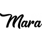 Preview: Mara - Schriftzug aus Buchenholz