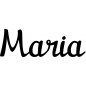 Preview: Maria - Schriftzug aus Buchenholz