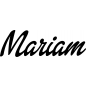 Preview: Mariam - Schriftzug aus Buchenholz