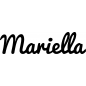 Preview: Mariella - Schriftzug aus Buchenholz