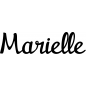 Preview: Marielle - Schriftzug aus Buchenholz