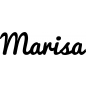 Preview: Marisa - Schriftzug aus Buchenholz