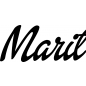 Preview: Marit - Schriftzug aus Buchenholz